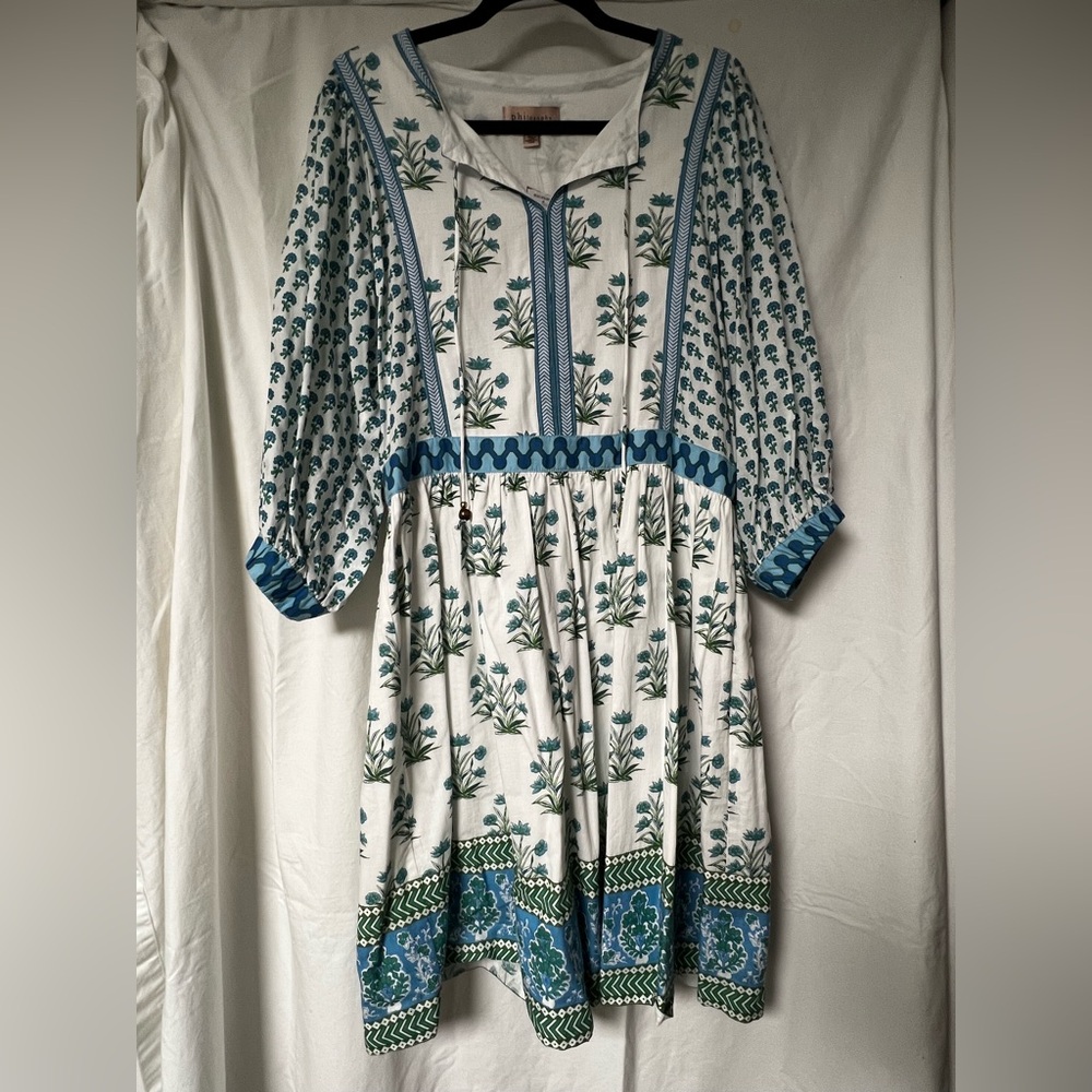NWT Philosophy Floral Blue and White Dress